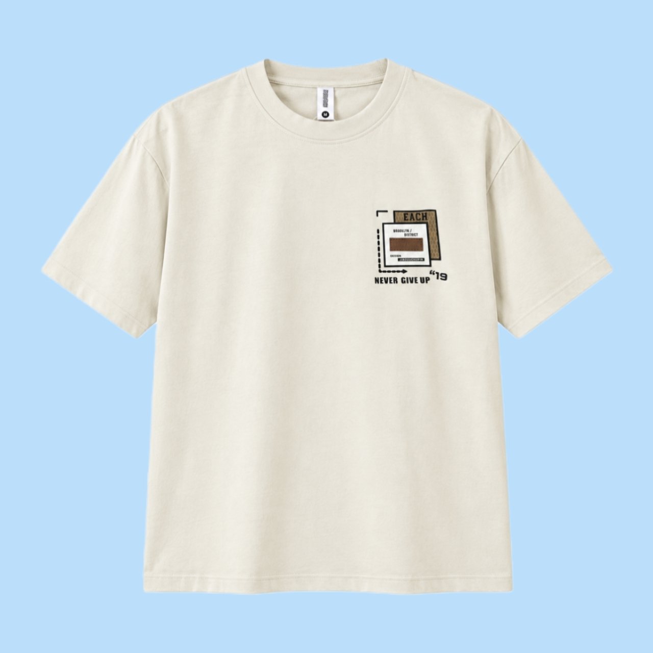 Cream Graphic Printed Drop Shoulder preview